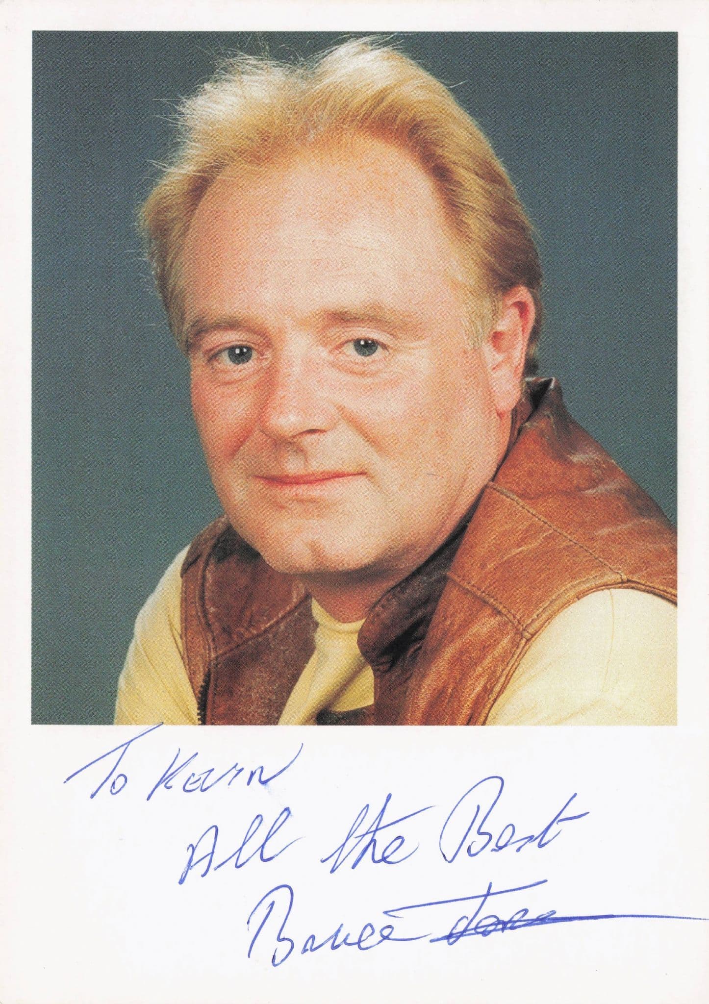 Bruce Jones as Les Battersby Coronation Street Hand Signed Cast Photo