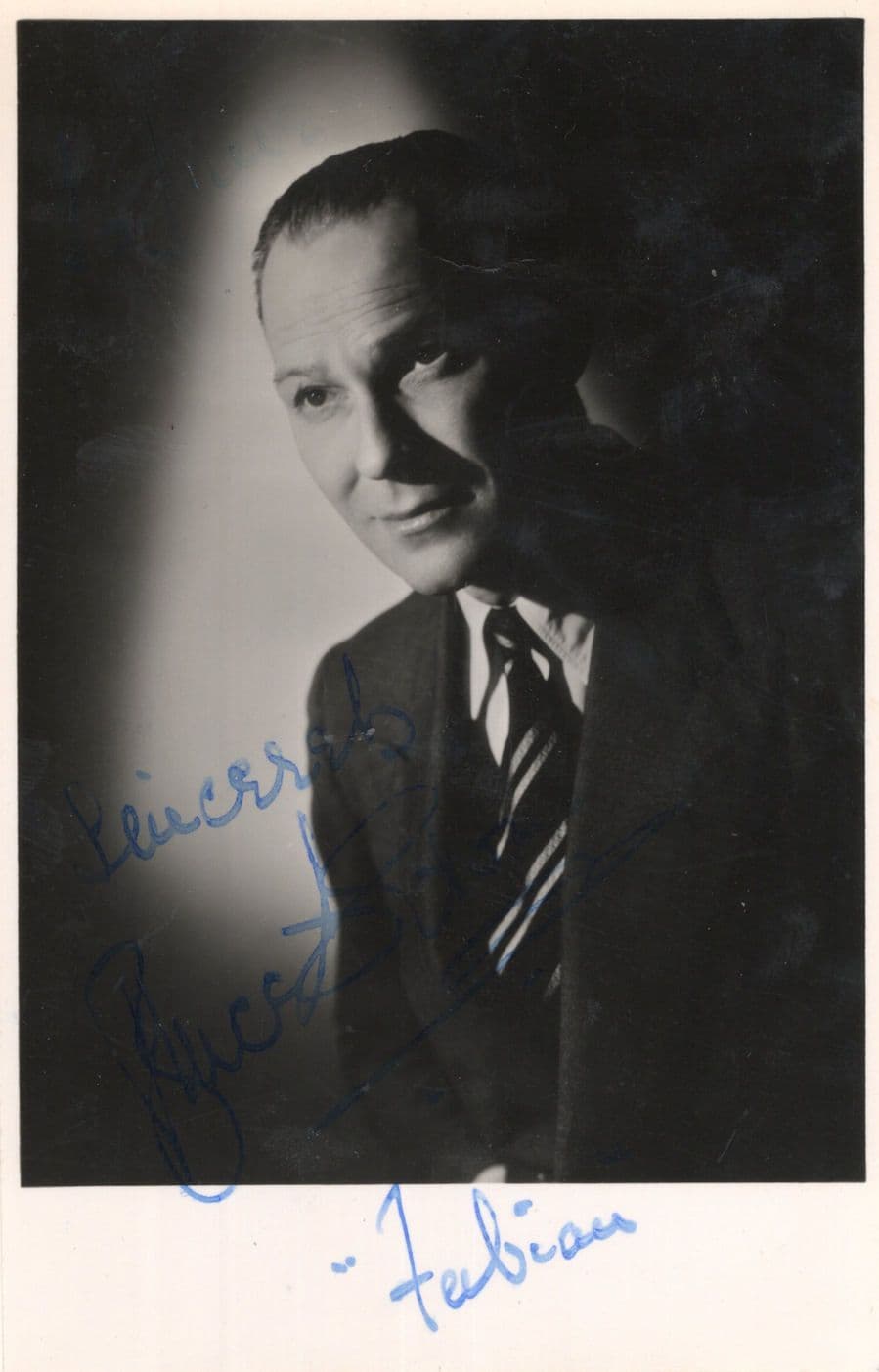 Bruce Seton 11th Baronet Fabian Of The Yard Old Hand Signed Photo