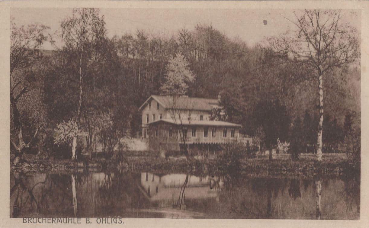 Bruchermuhle Ohligs Old German Postcard