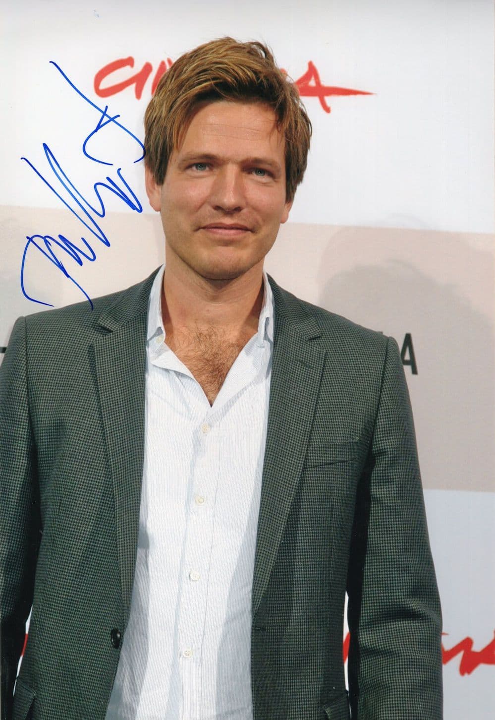 Bruno Eyron German Actor 12x8 Hand Signed Photo