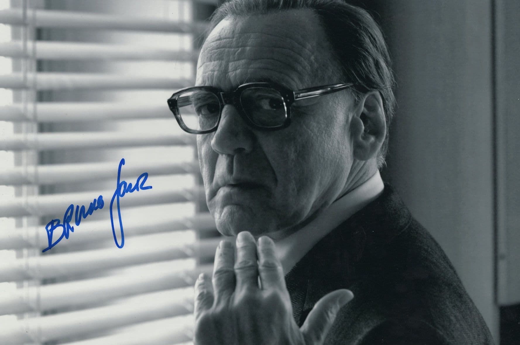 Bruno Ganz Adolf Hitler In Downfall Film Large Hand Signed Photo