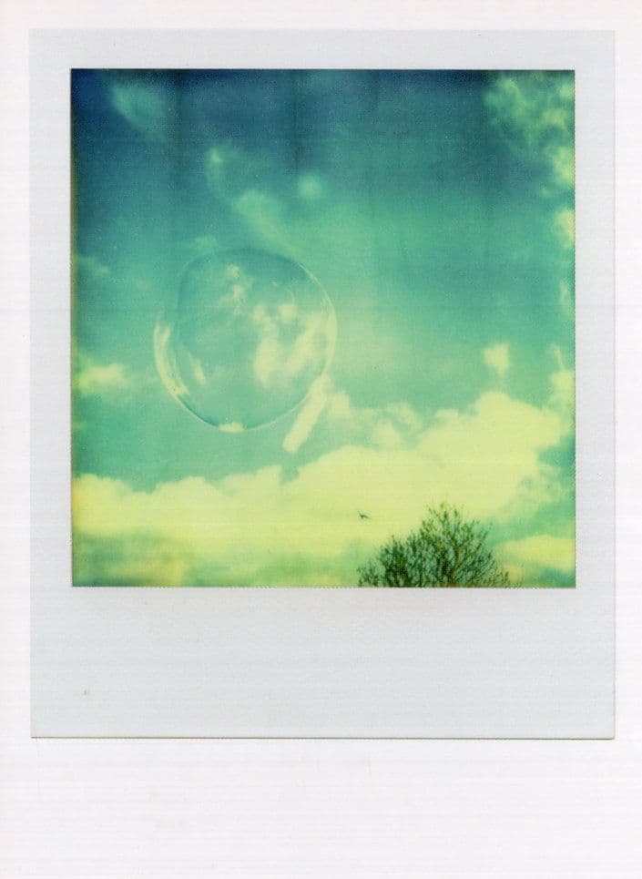 Bubble Mixture Helium Hot Air Balloon Award Analog Photo Postcard
