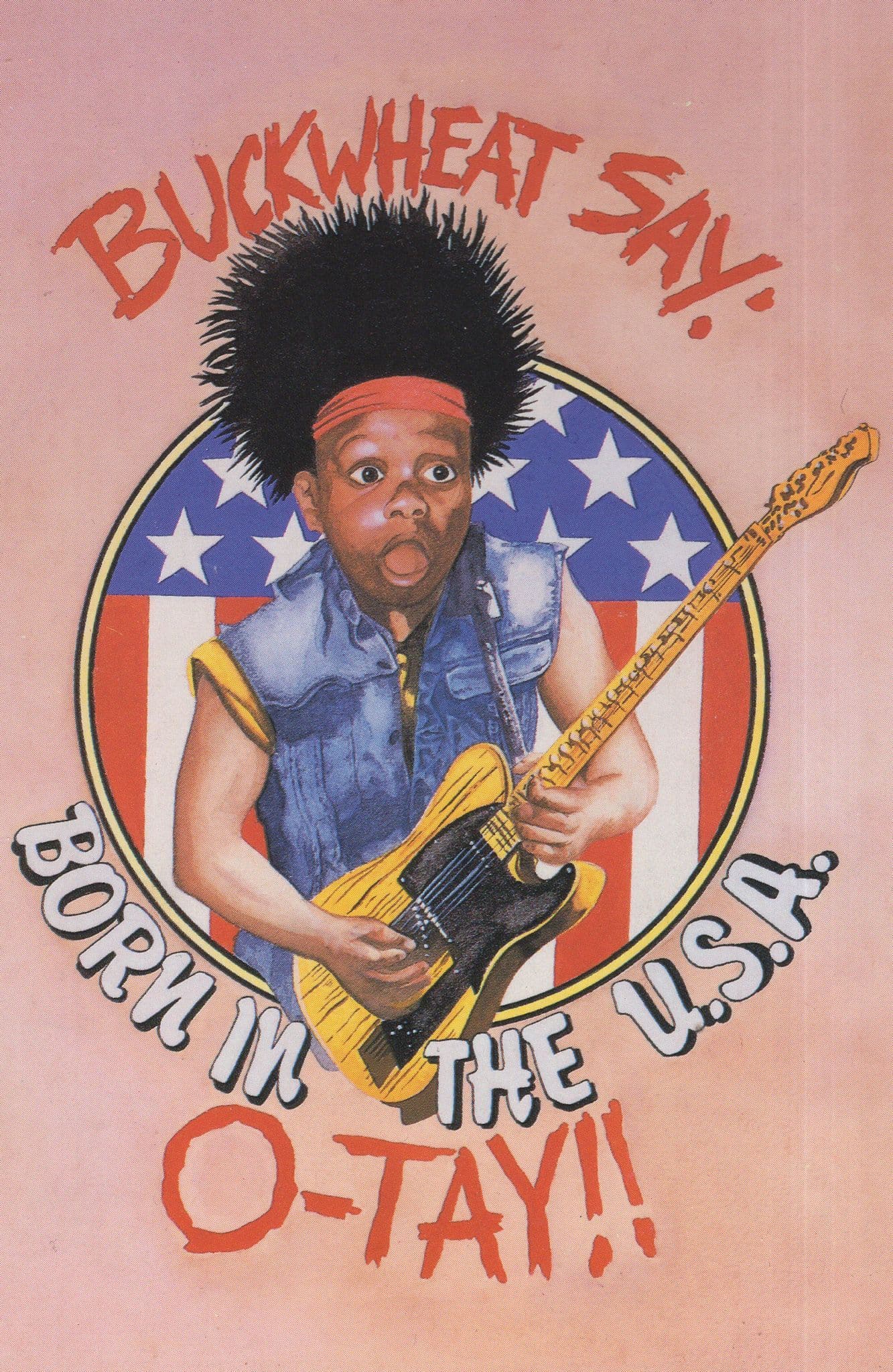 Buckwheat Bruce Springsteen Born In The USA Comic Postcard