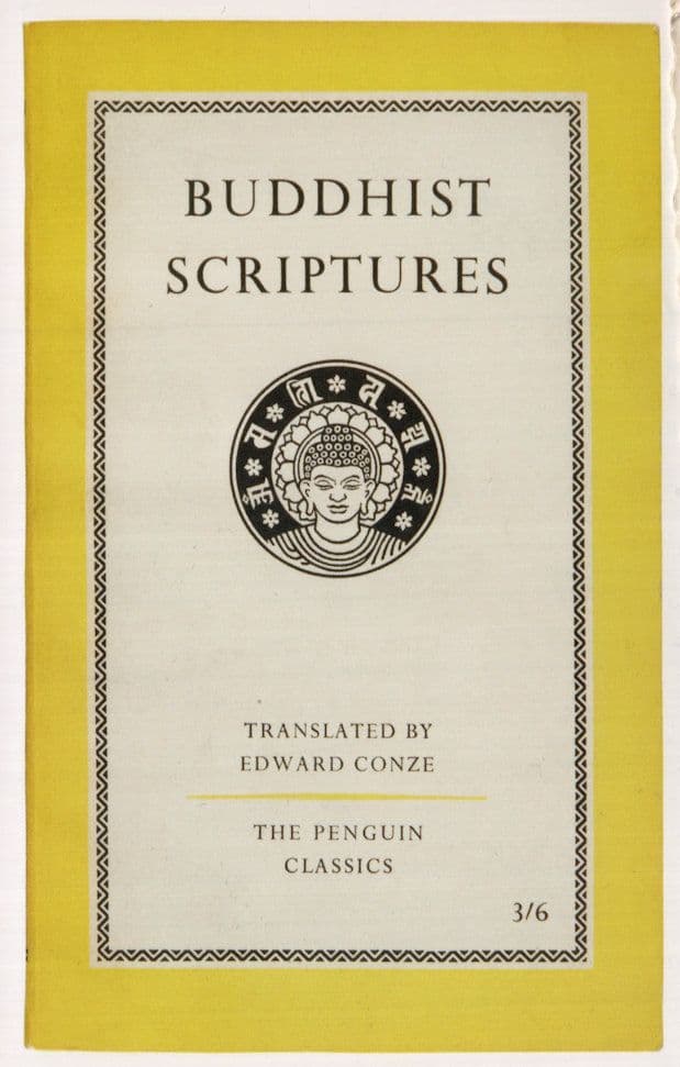 Buddhist Scriptures Edward Conze Penguin 1959 Book Postcard