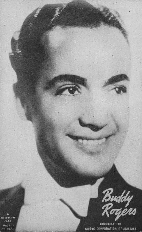 Buddy Rogers Jazz Big Band Leader Musician Printed Signed Old Postcard