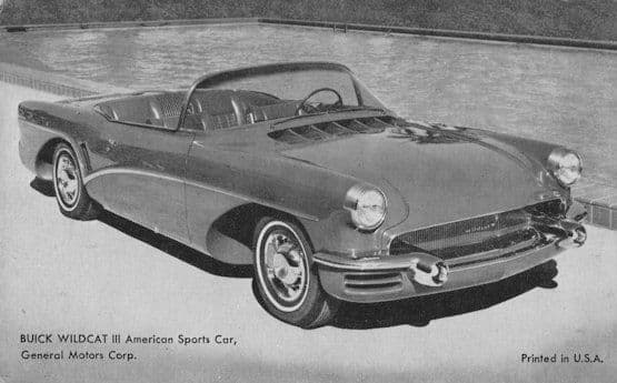 Buick Wildcat American Sports Car Vintage Old PB Postcard