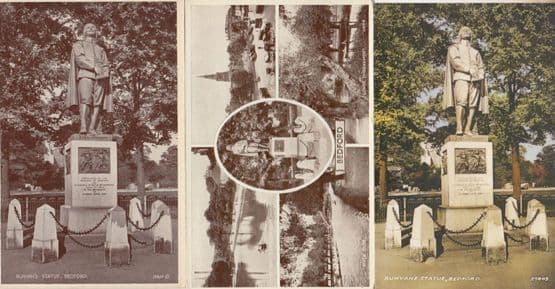 Bunyans Statue 3x Postcard s