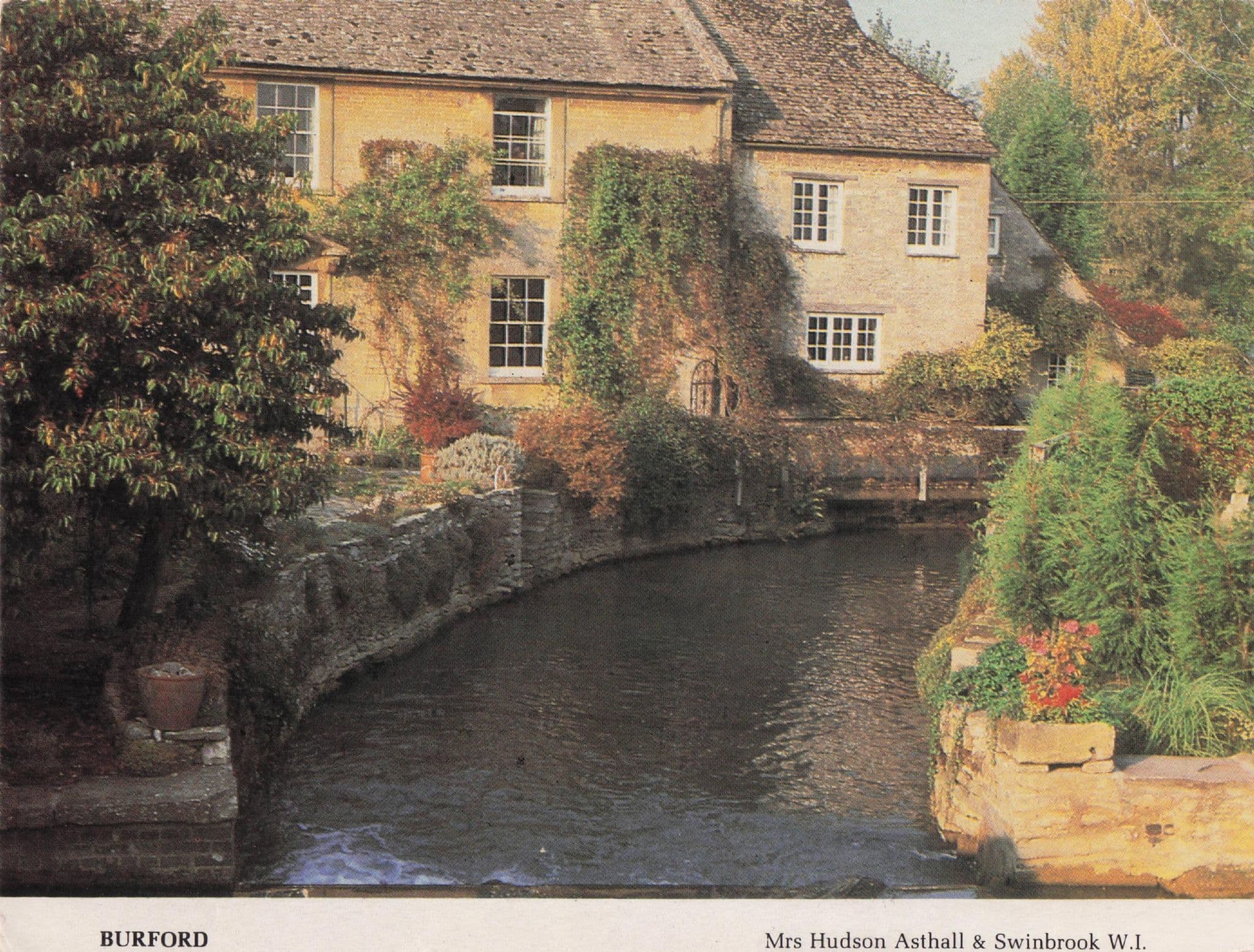 Burford River Cottage Relections Oxford Women's Institute Postcard
