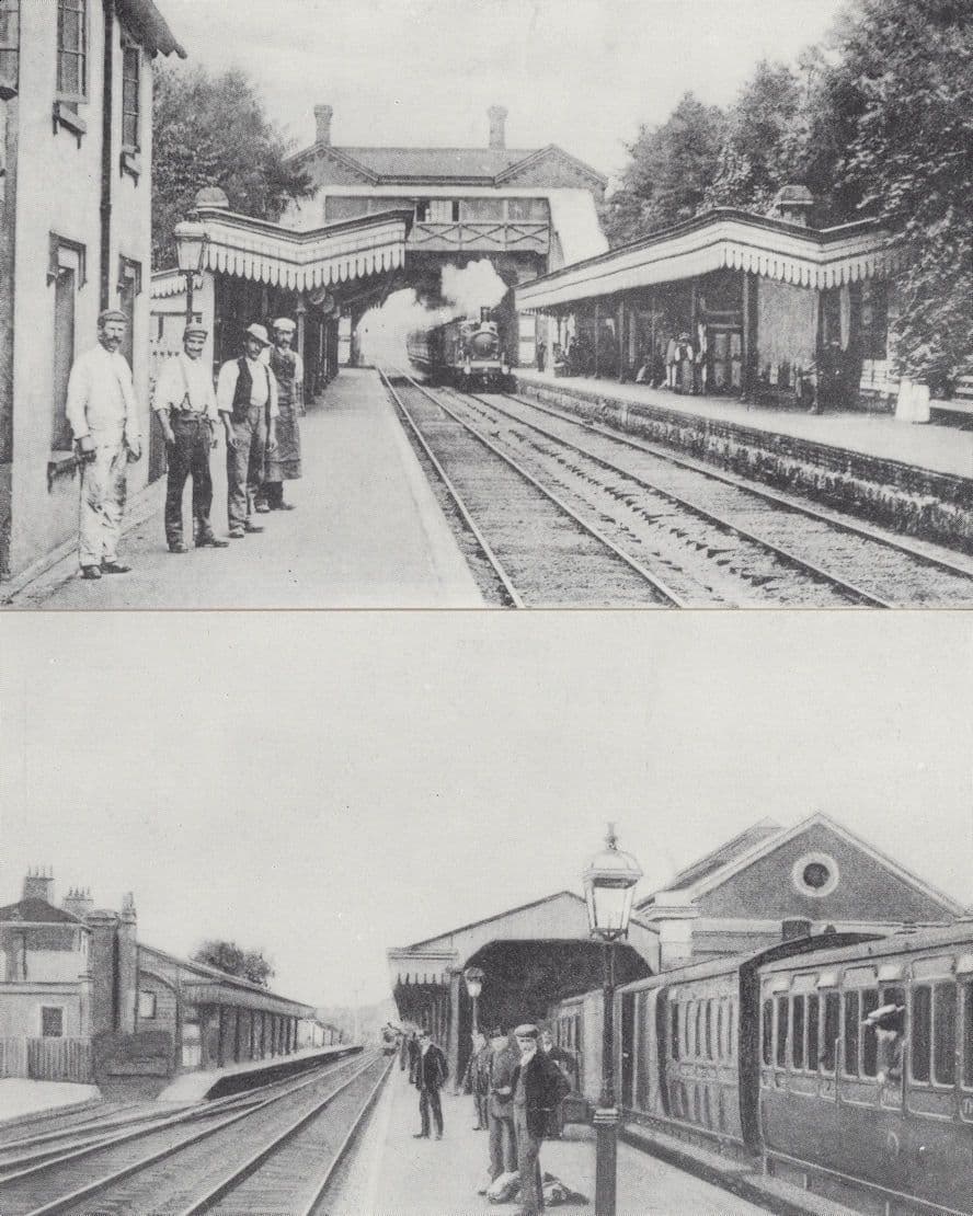 Burgess Hill Waywards Heath Sussex Library 2x Station Postcard s