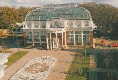 Butterfly House Williamson Park Lancaster Postcard Mosaic Display Rare