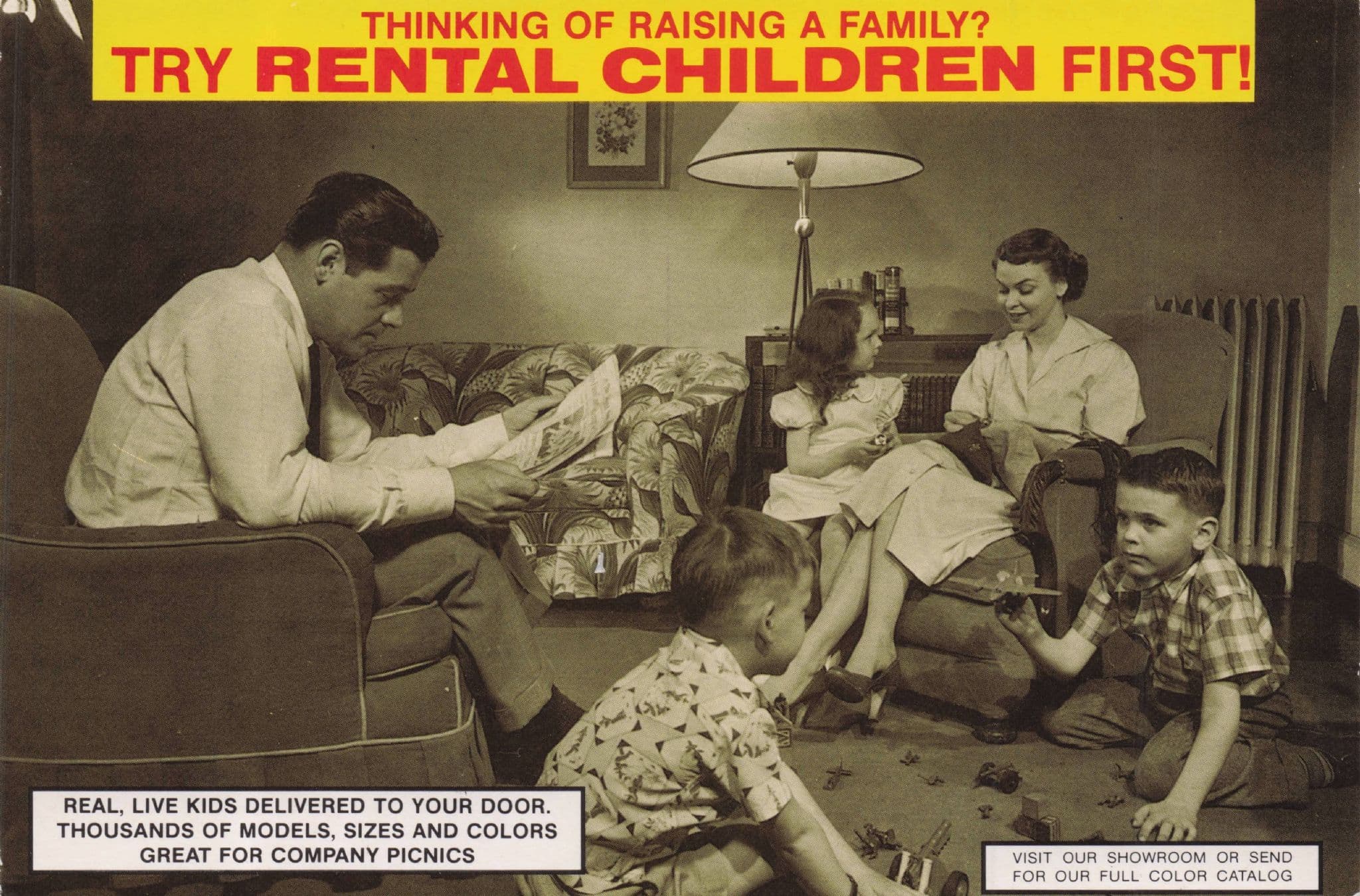 Buy A Toy Model Rental Family Real Photo Comic Postcard