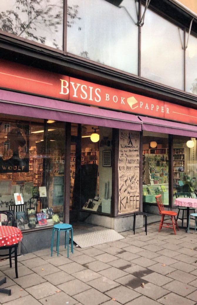 Bysis Bok & Papper Stockholm Sweden Book Shop Store Postcard