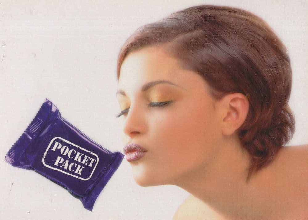 Cadburys Pocket Pack Limited Edition Chocolate Advertising Postcard