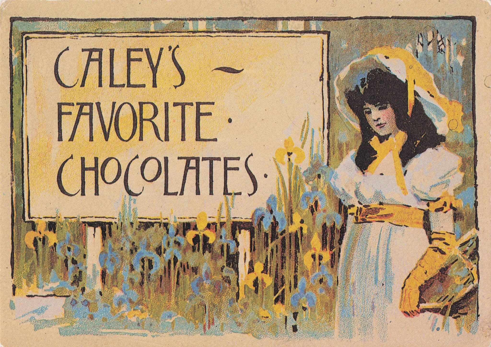 Caley's Favourite Chocolates Alfred Munnings Painting Advertising Postcard