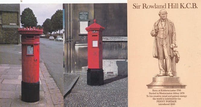 Cambridge Pillar Box Newmarket Road Kings College 3x Postcard s