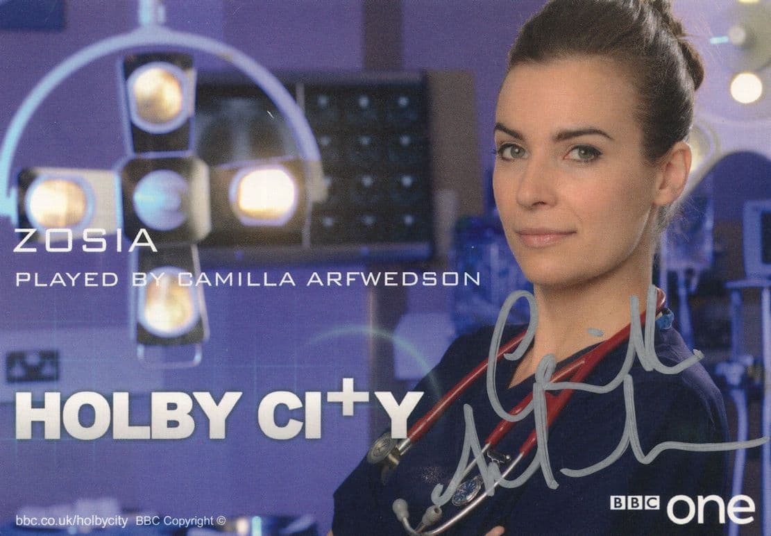 Camilla Arfwedson as Zosia Holby City Hand Signed Cast Card Photo
