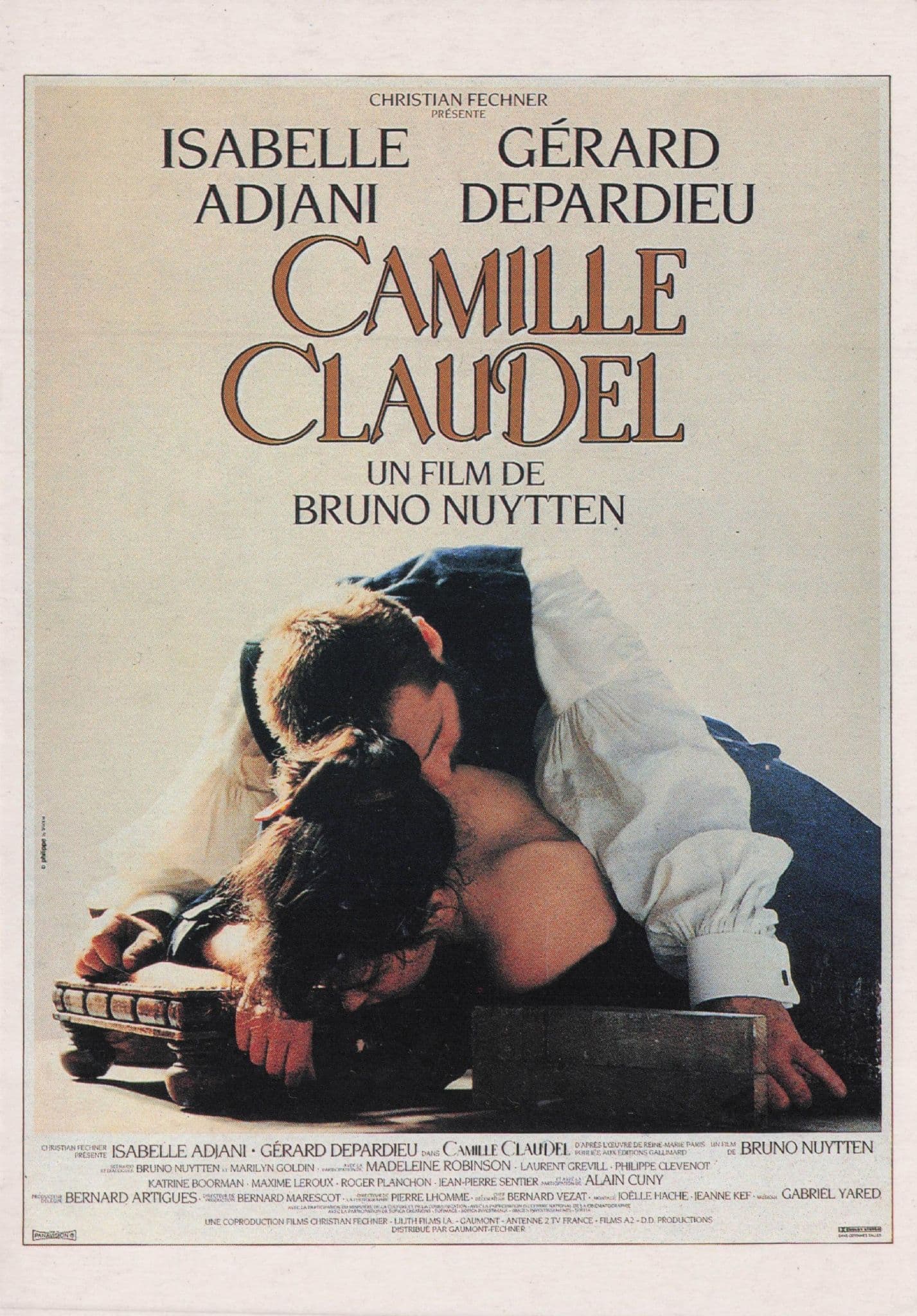 Camille Claudel Bruno Nuytten Isabelle Adjani Film Poster Postcard