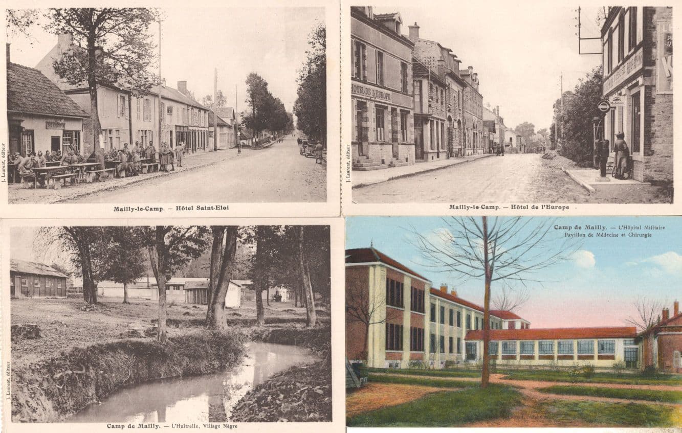 Camp De Mailly Military Hospital Hotel Europe Saint Elol 4x French Old Postcard s