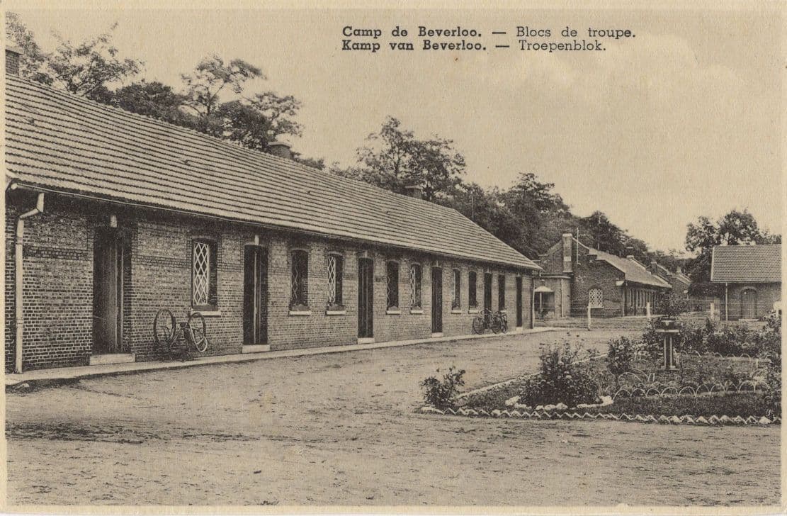 Camp Kamp de Beverloo Bloc De Troupe Military Belgium Postcard