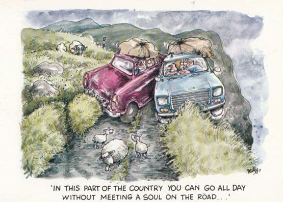Camping Holiday 4x Comic Humour Postcard s