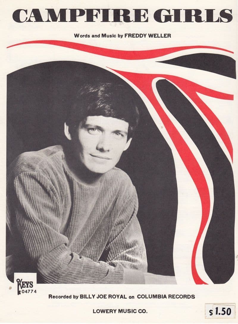 Campire Girls Billy Joe Royal 1960s Sheet Music