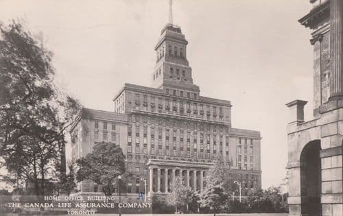 Canada Life Assurance Company Real Photo Postcard