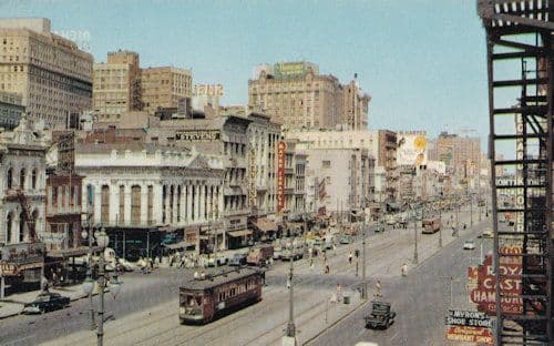 Canal Street Myrons Shoe Store Louisiana American Postcard