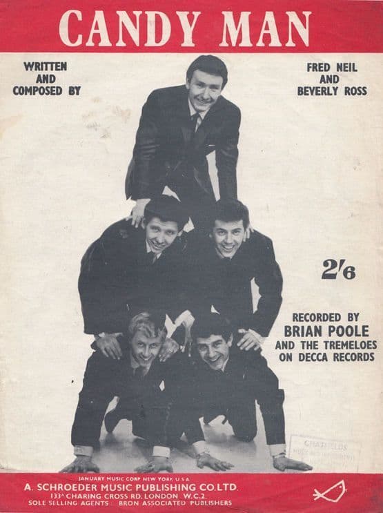 Candy Man The Tremeloes 1960s Sheet Music