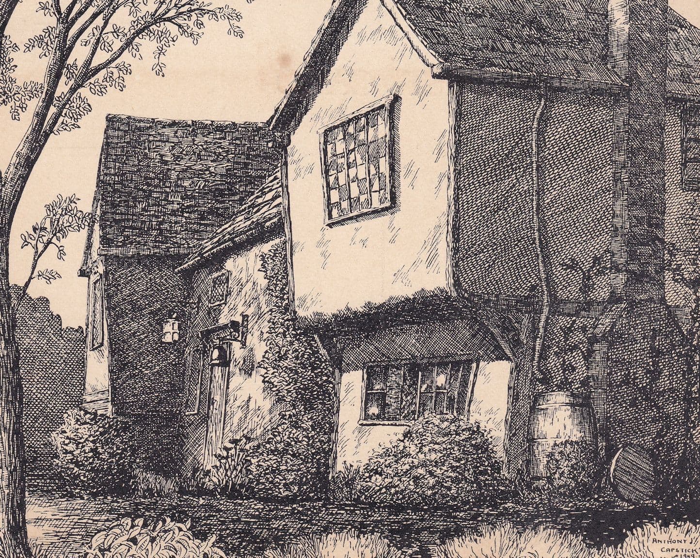 Canonfylde Stebbing Green Braintree Painting 2x Postcard