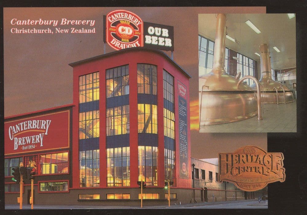 Canterbury Brewery New Zealand Advertising Postcard