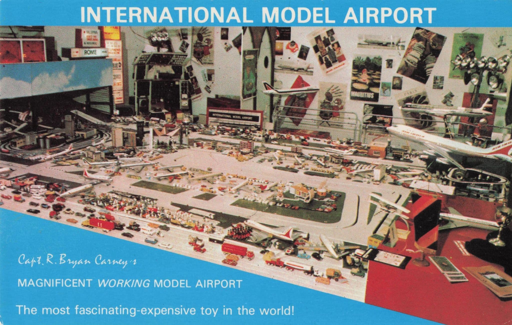 Captain Bryan Carney International Model Airport Hand Signed Postcard