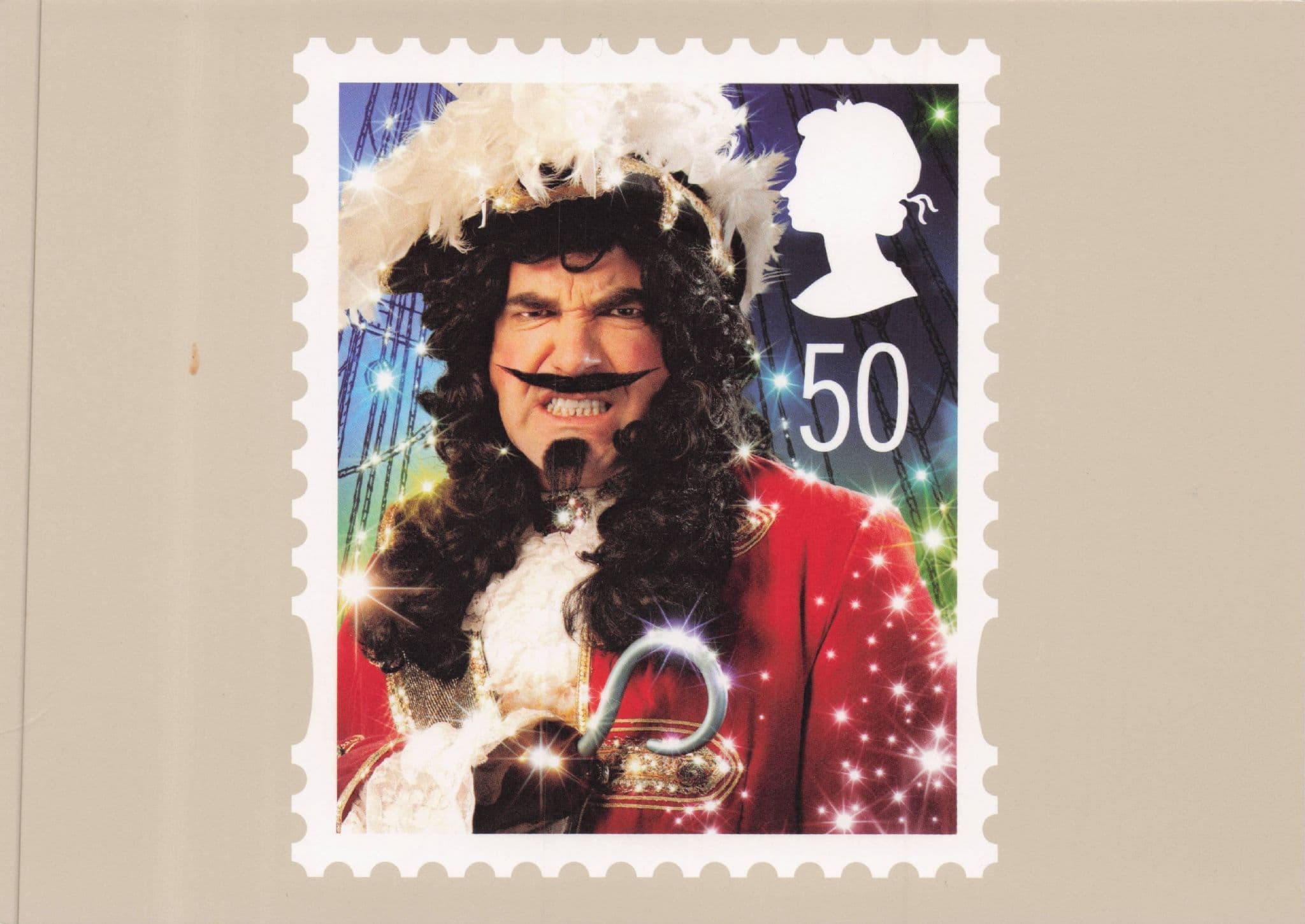 Captain Hook Drunk On Christmas Day First Day Cover Postcard