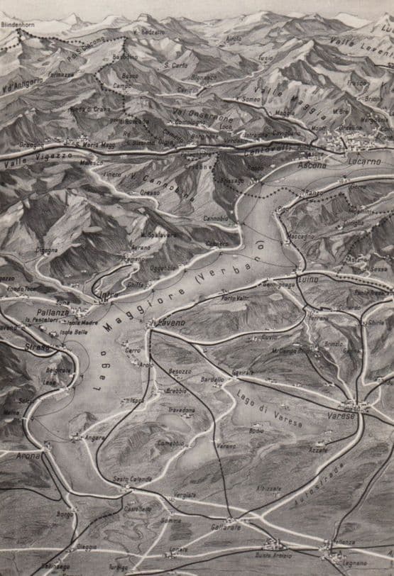 Capucci Map Real Photo Vintage Italian Postcard