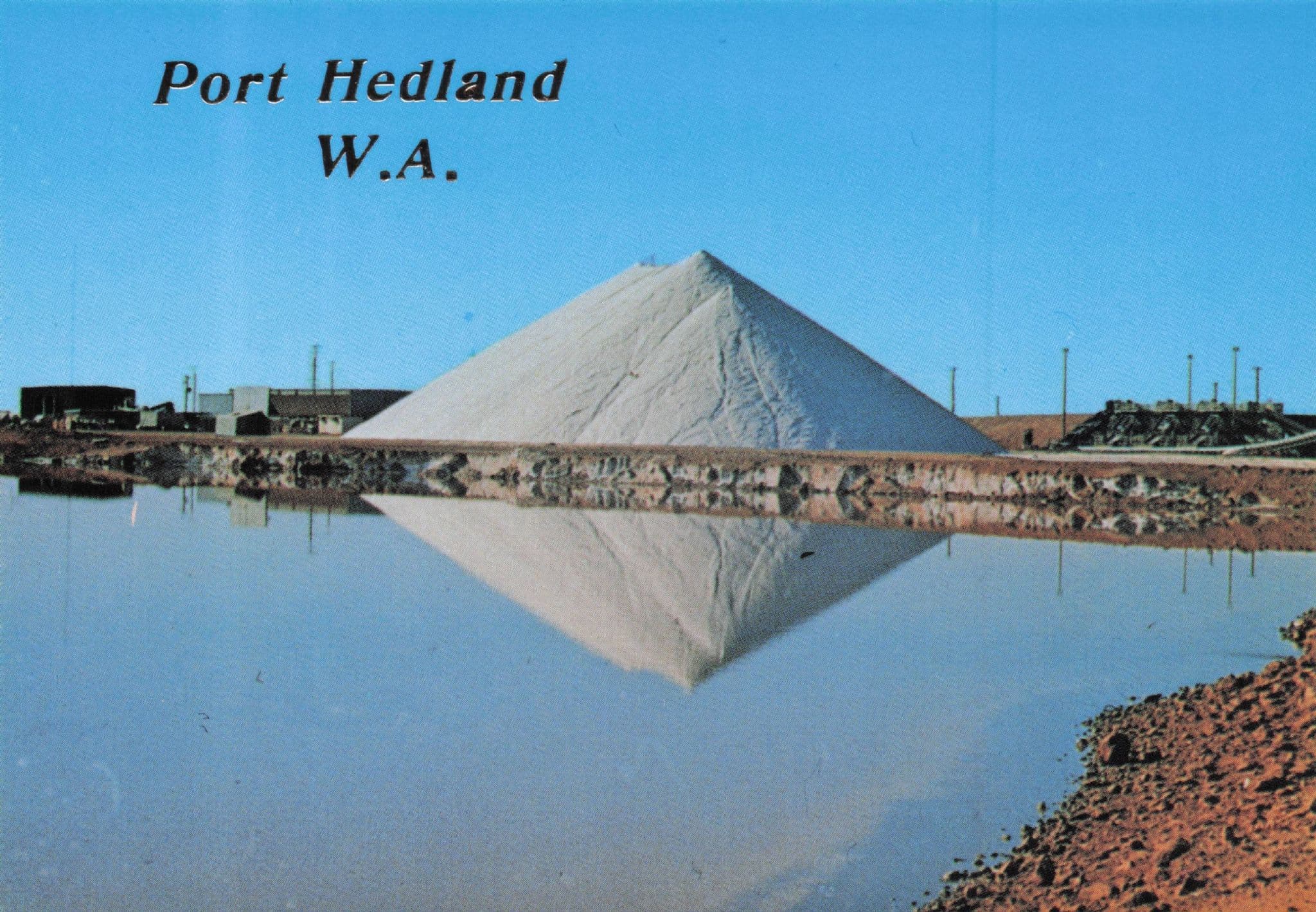 Cargill Salt Company Port Hedland West Australia Stunning Postcard