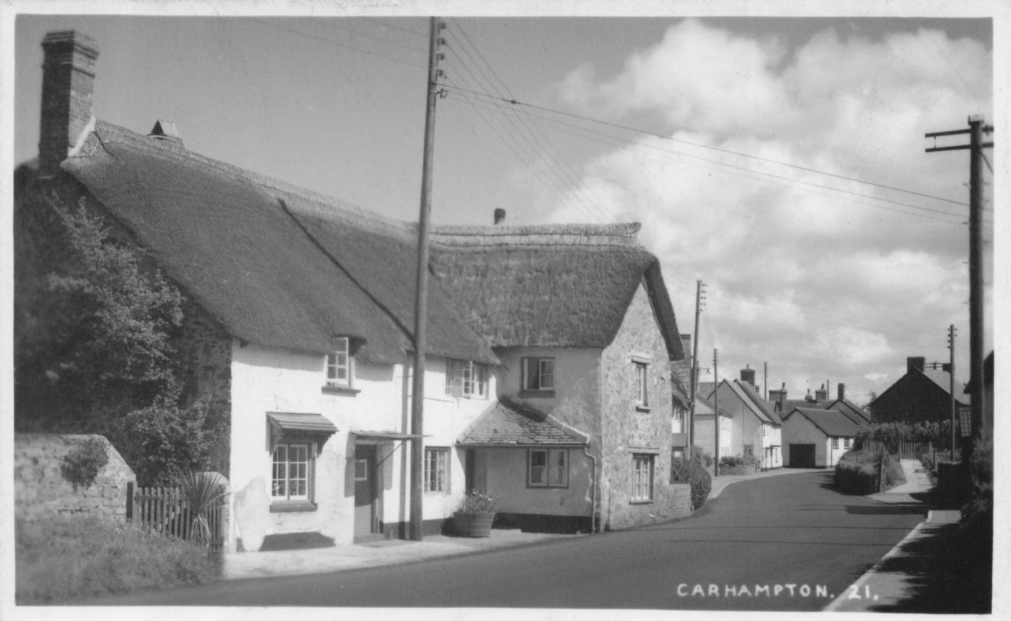 Carhampton Somerset Antique Real Photo Postcard