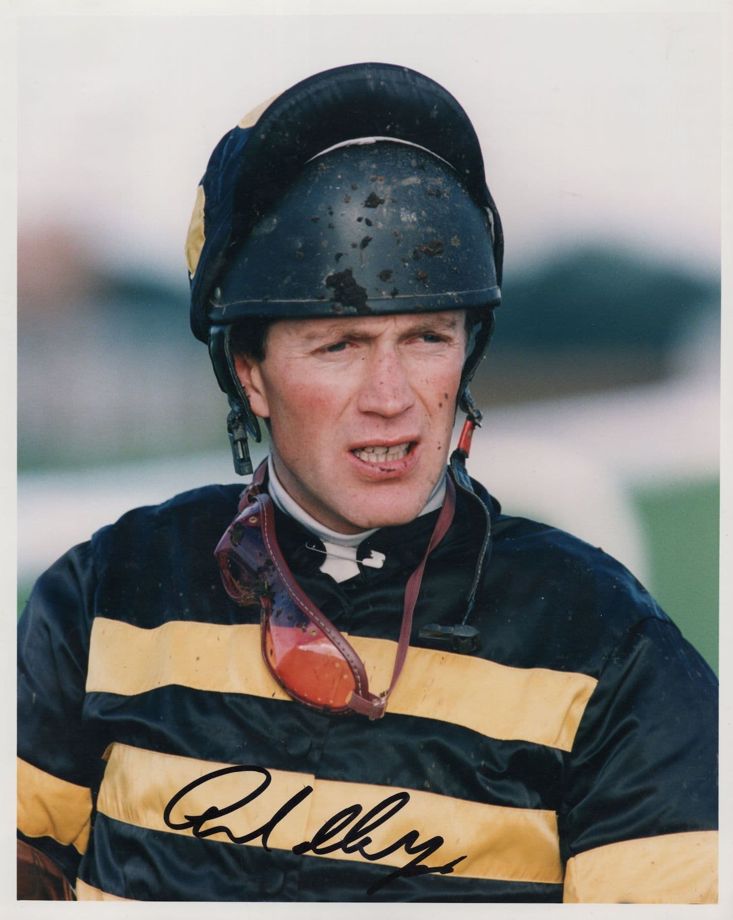 Carl Llewellyn Horse Racing Jockey Trainer 10x8 Hand Signed Photo