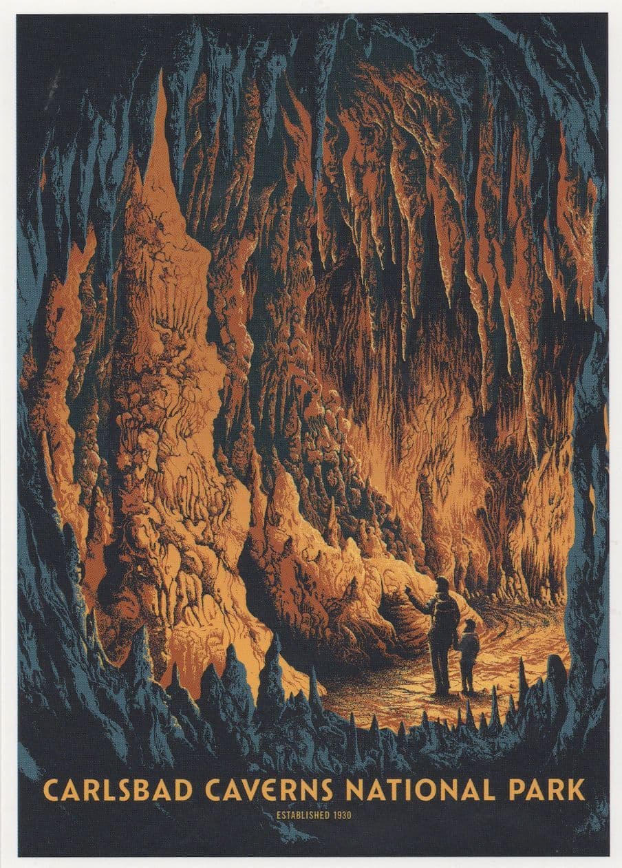 Carlsbad Caverns National Park Stalactites New Mexico USA Postcard