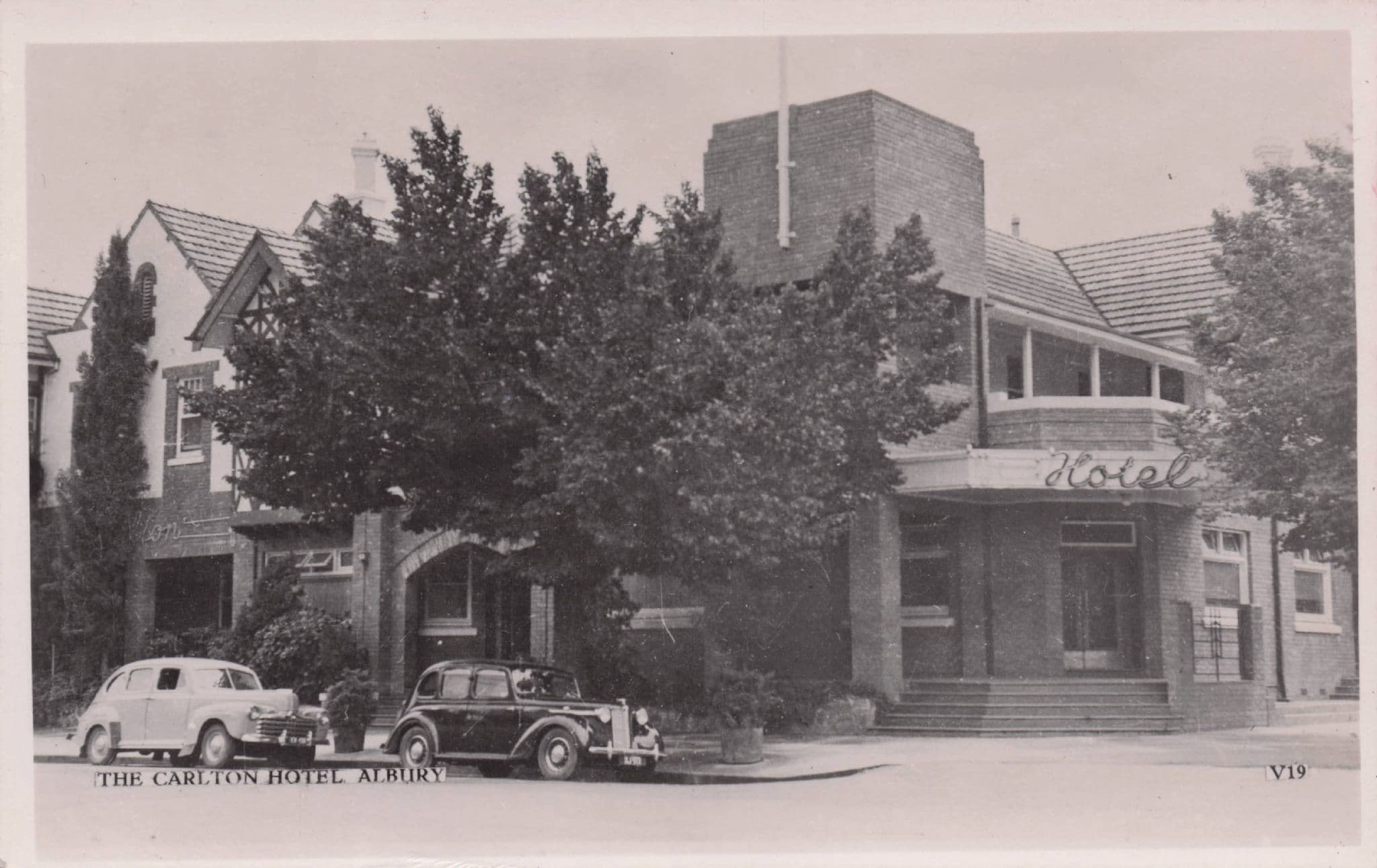 Carlton Hotel Albury New South Wales Australia RPC Old Postcard