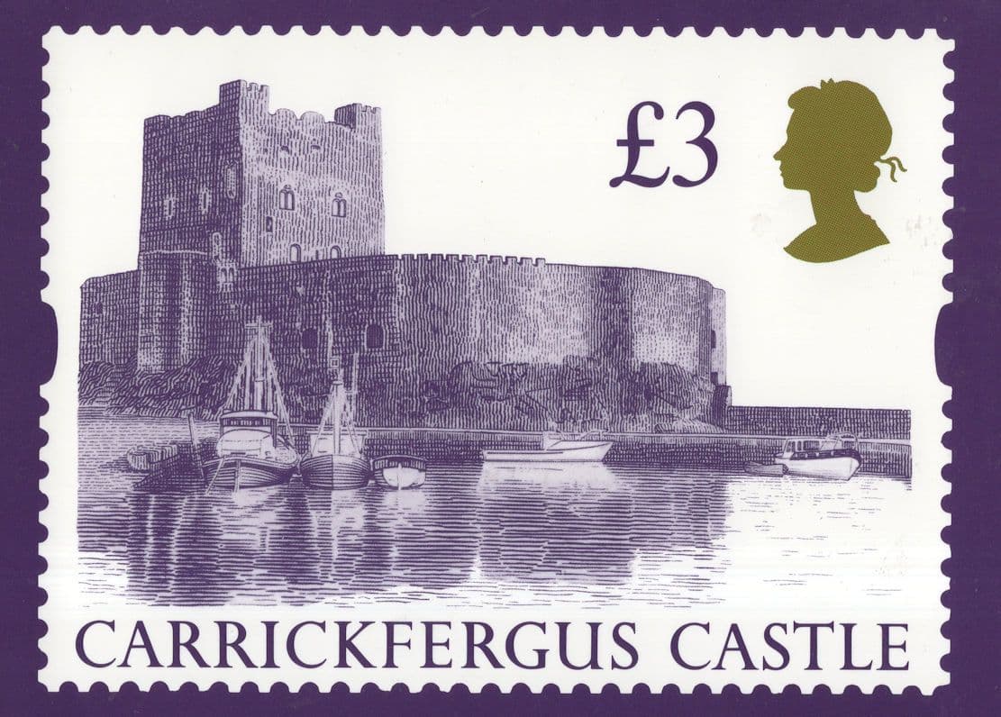 Carrickfergus Castle ÔøΩ3 Scottish The Duke Of York RMPQ Stamp Postcard