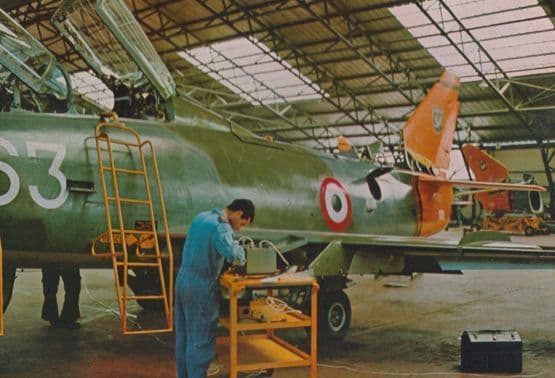 Cartolina Aereo Collaudi Agli Italian Military Plane Hangar Postcard