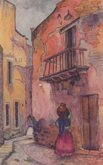 Casa Del Alfenique Mexican Painting Old Postcard