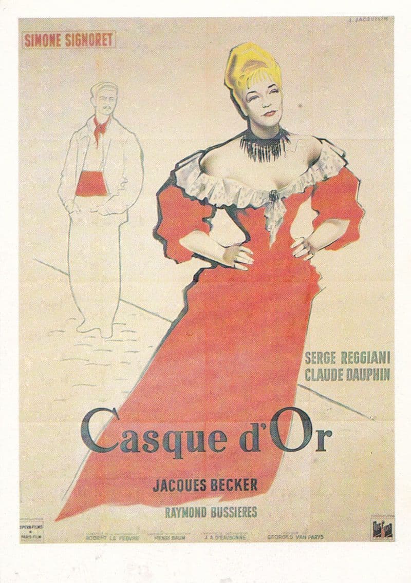 Casque D'Or Jacques Becker Claude Dauphin Film French Cinema Poster Postcard