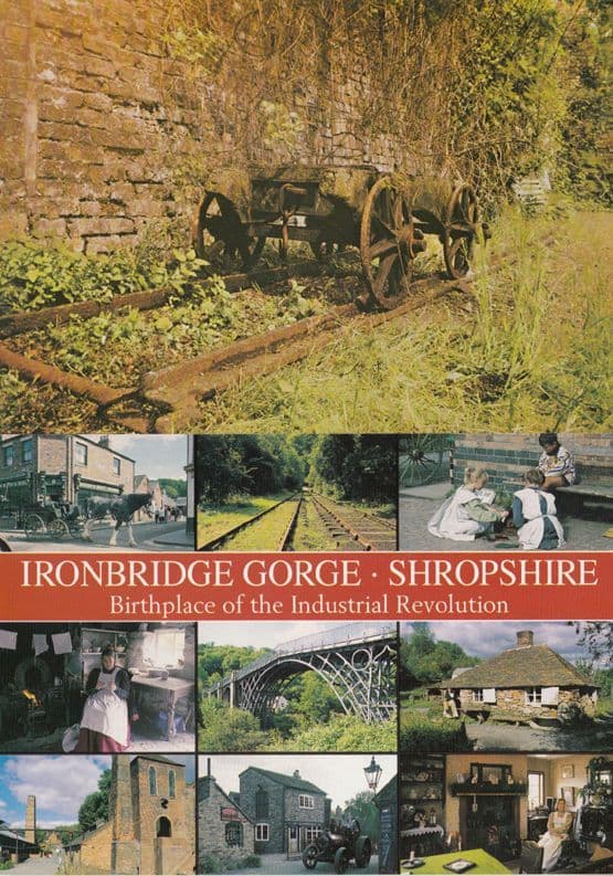 Cast Iron Truck at Abraham Darby Furnace Site Coalbrookdale Train 2x Postcard s