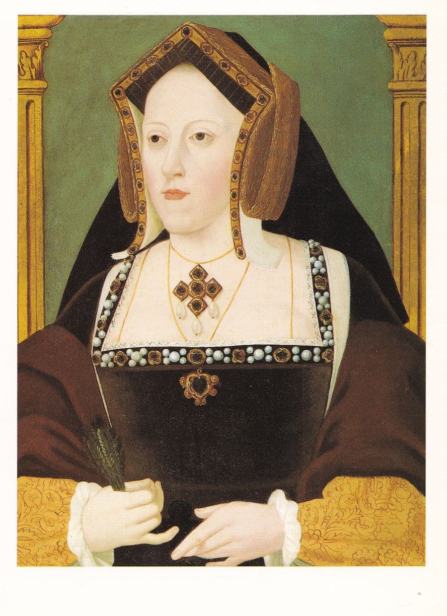Catherine Of Aregon National Portrait Gallery Painting Postcard