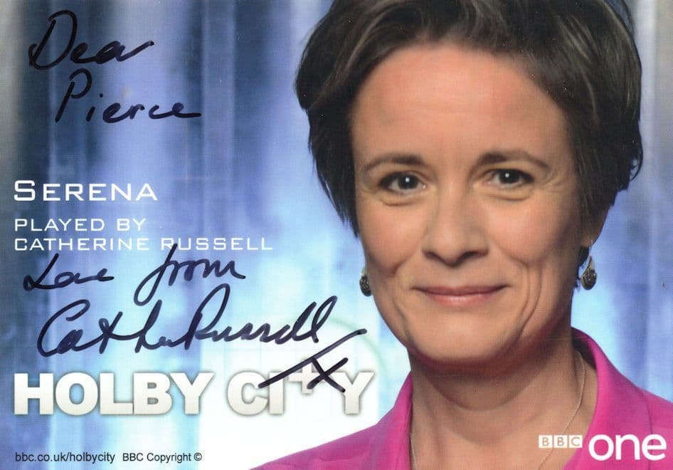 Catherine Russell as Serena Holby City Rare Alternative Hand Signed Cast Photo