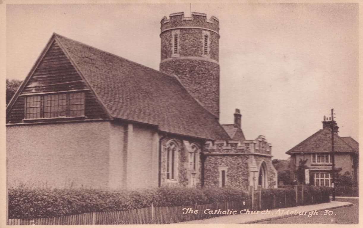 Catholic Church Aldeburgh Suffolk Antique Postcard