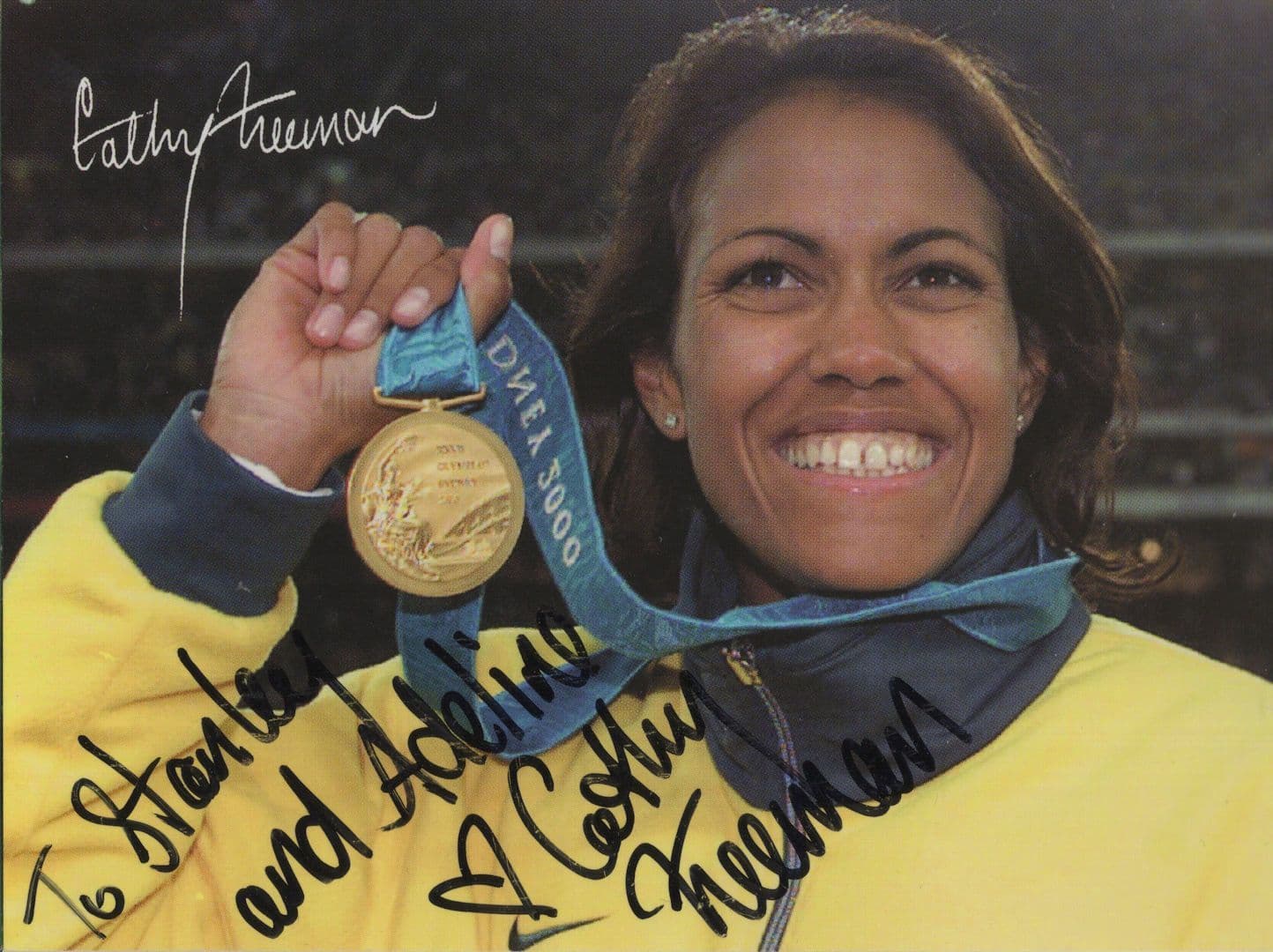 Cathy Catherine Freeman Aboriginal Olympic Champion Hand Signed Photo