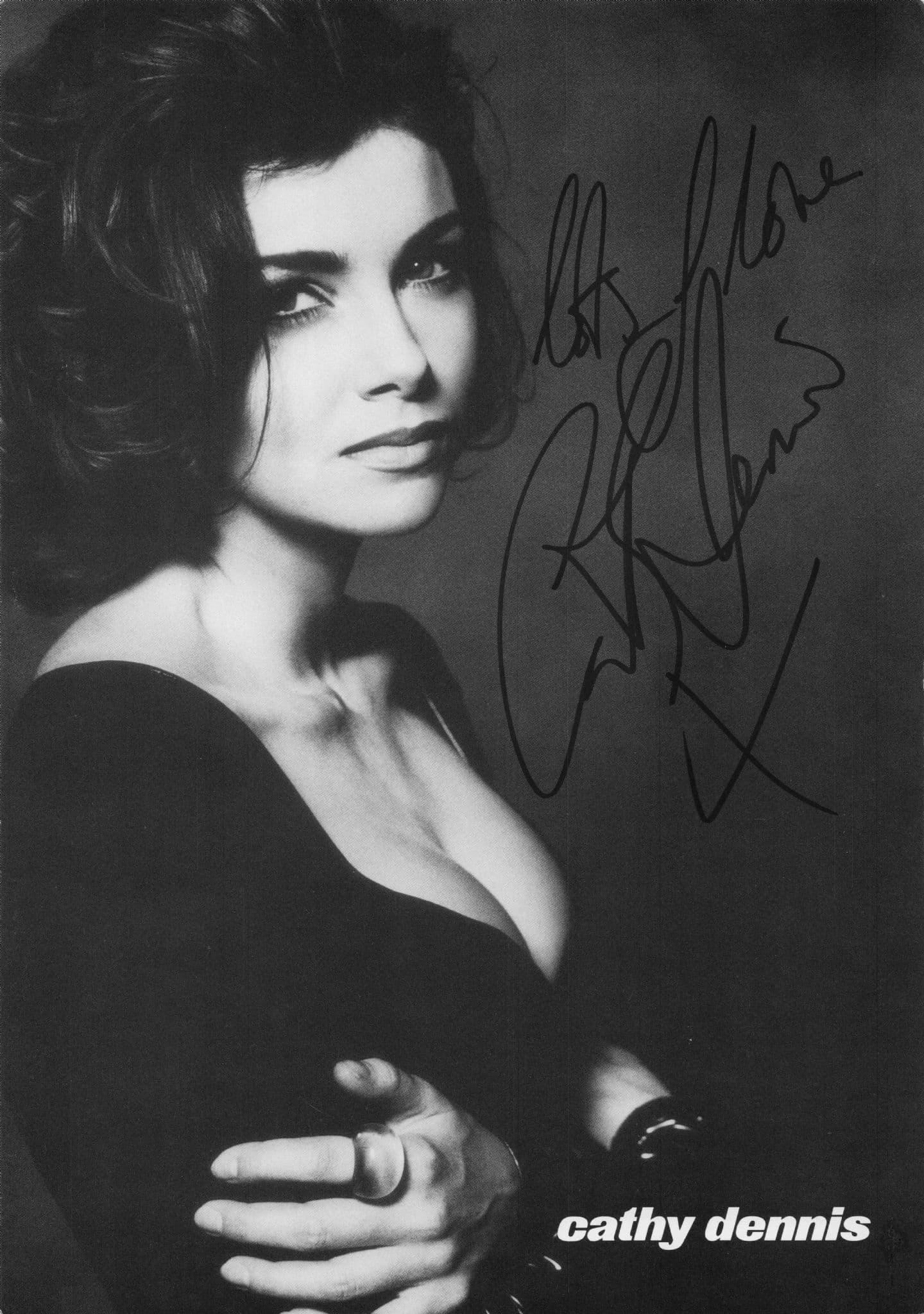 Cathy Dennis Grammy Pop Singer Large 12x8 Hand Signed Photo