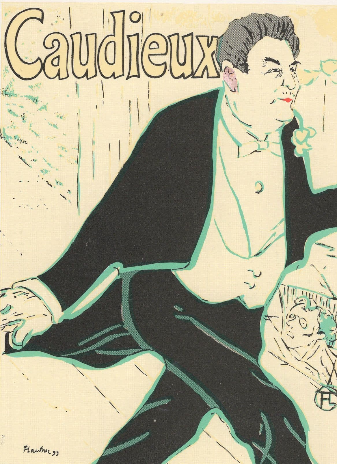 Caudieux Henri De Toulouse Lautrec French Advertising Postcard