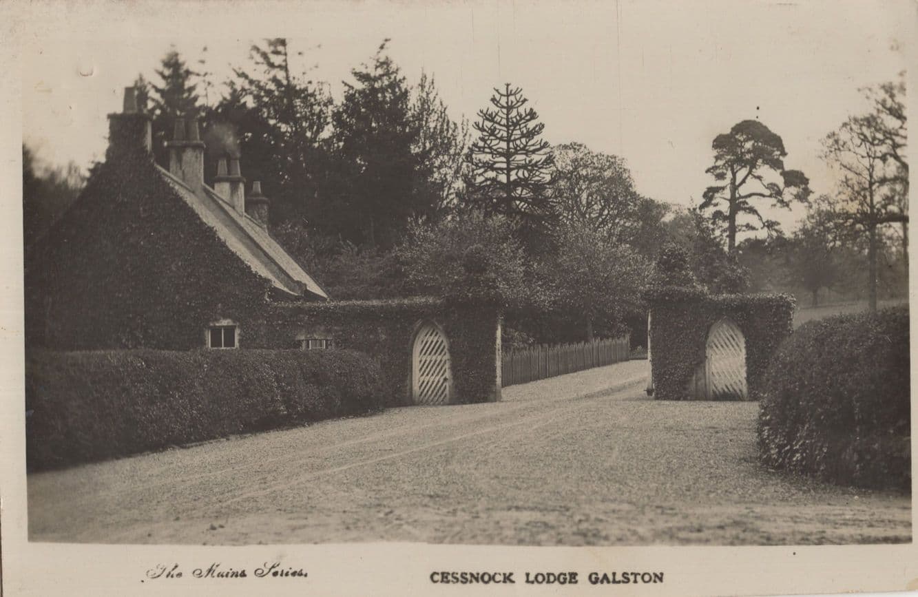 Cessnock Lodge Galston Scotland Antique Postcard
